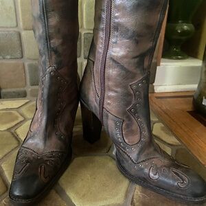 Italian leather boots